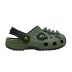 Sabots Crocs Classic Iam Scary Dino Clog Enfant - Noir, Vert