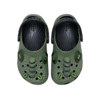 Sabots Crocs Classic Iam Scary Dino Clog Enfant - Noir, Vert