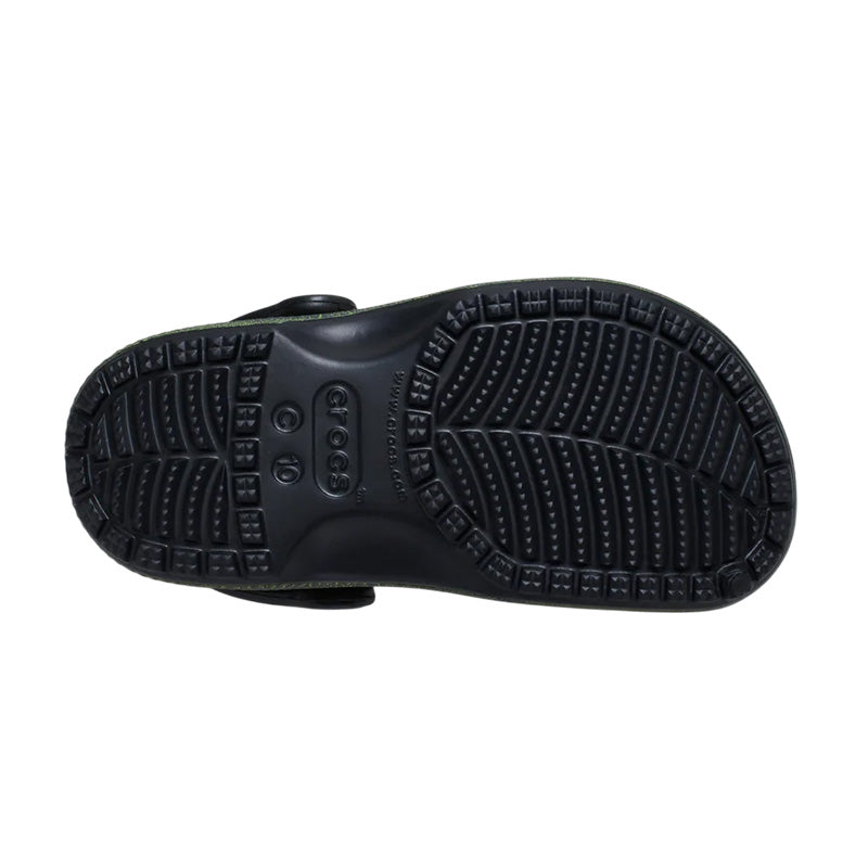 Sabots Crocs Classic Iam Scary Dino Clog Enfant - Noir, Vert