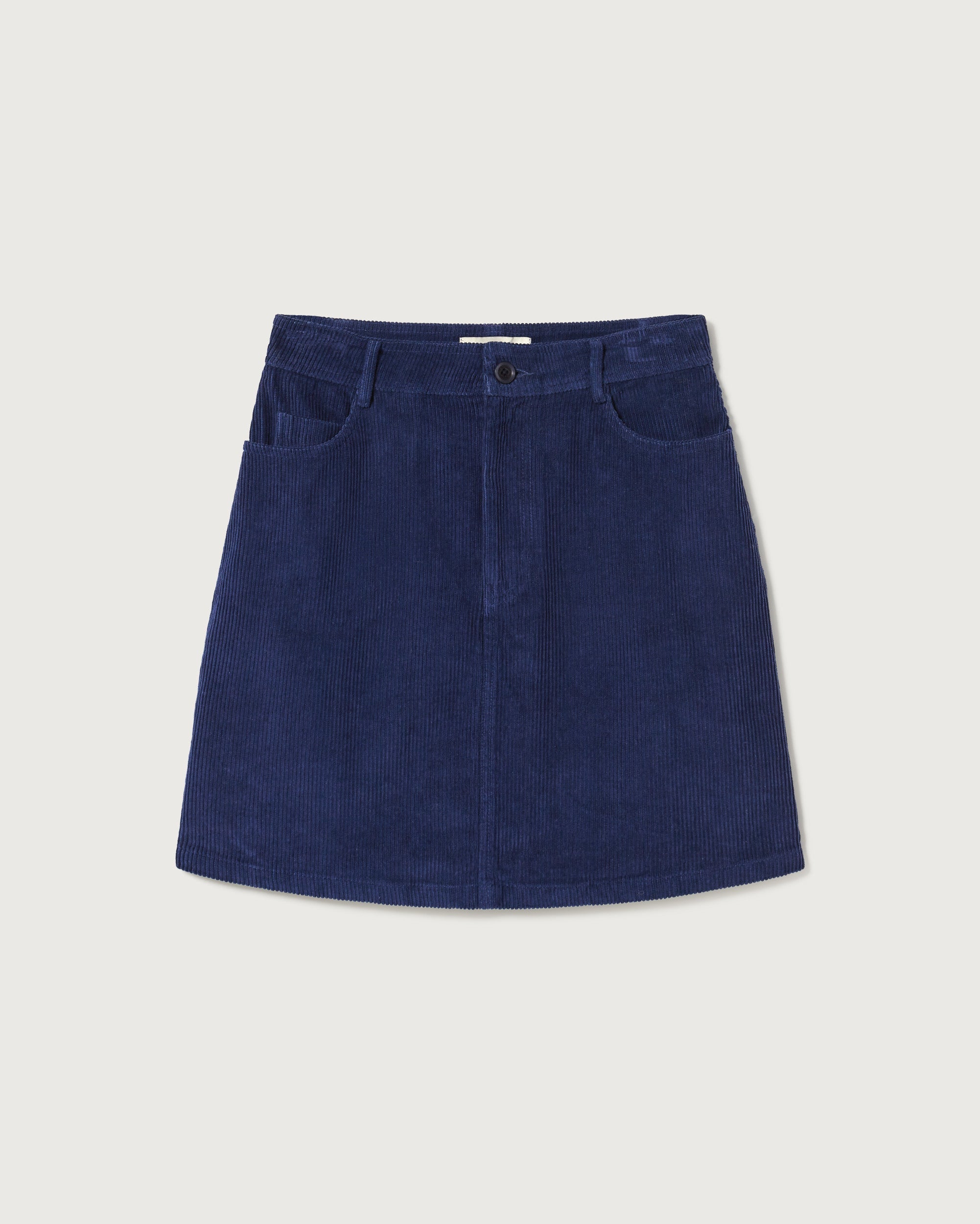 Falda de Terciopelo a Cuadros Azules Marsha
