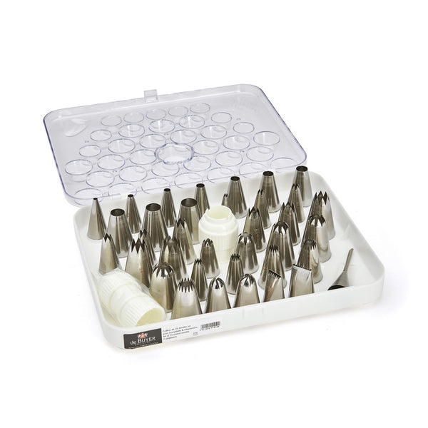 Set of 35 Stainless Steel Piping Nozzles