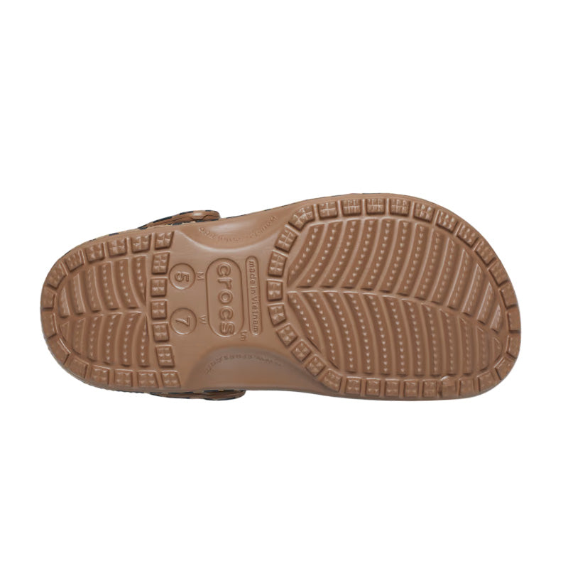 Sabots Homme Crocs Classic Animal Clog - Sepia, Leopard