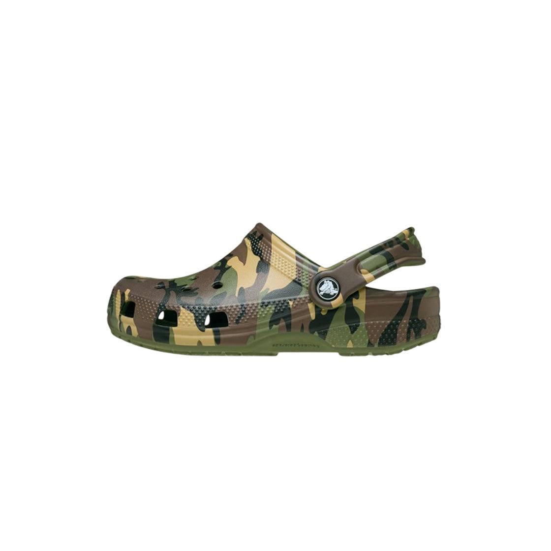 Sabots Crocs Classic Camouflage Clog Junior - Army Green, Multi