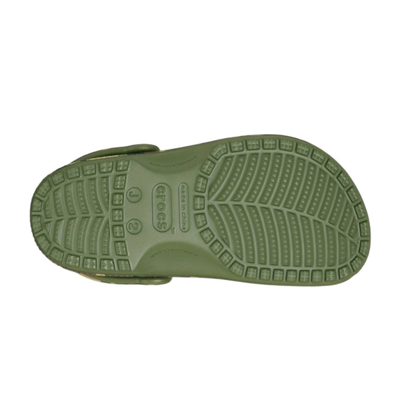 Sabots Crocs Classic Camouflage Clog Junior - Army Green, Multi
