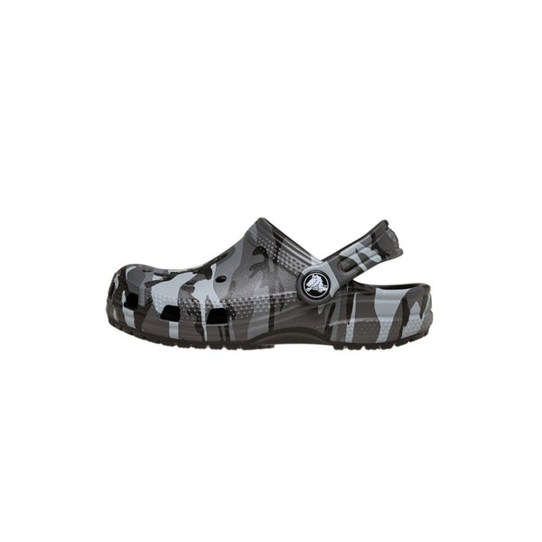 Zuecos Crocs Classic Camuflaje Clog Niños - Negro, Gris Pizarra