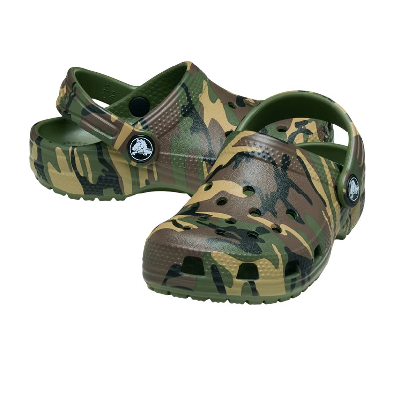 Sabots Crocs Classic Camouflage Clog Enfant - Army Green, Multi
