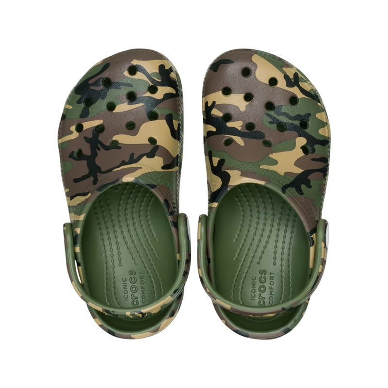 Sabots Crocs Classic Camouflage Clog Enfant - Army Green, Multi