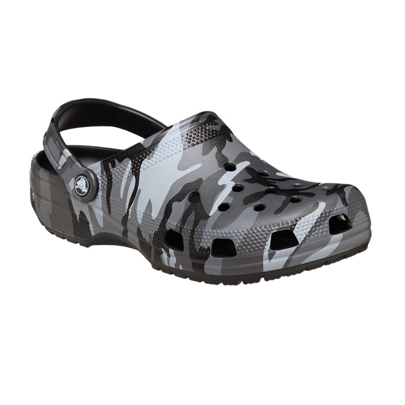 Sabots Homme Crocs Classic Camouflage Clog - Black, Slate Grey