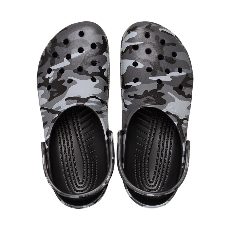 Sabots Homme Crocs Classic Camouflage Clog - Black, Slate Grey