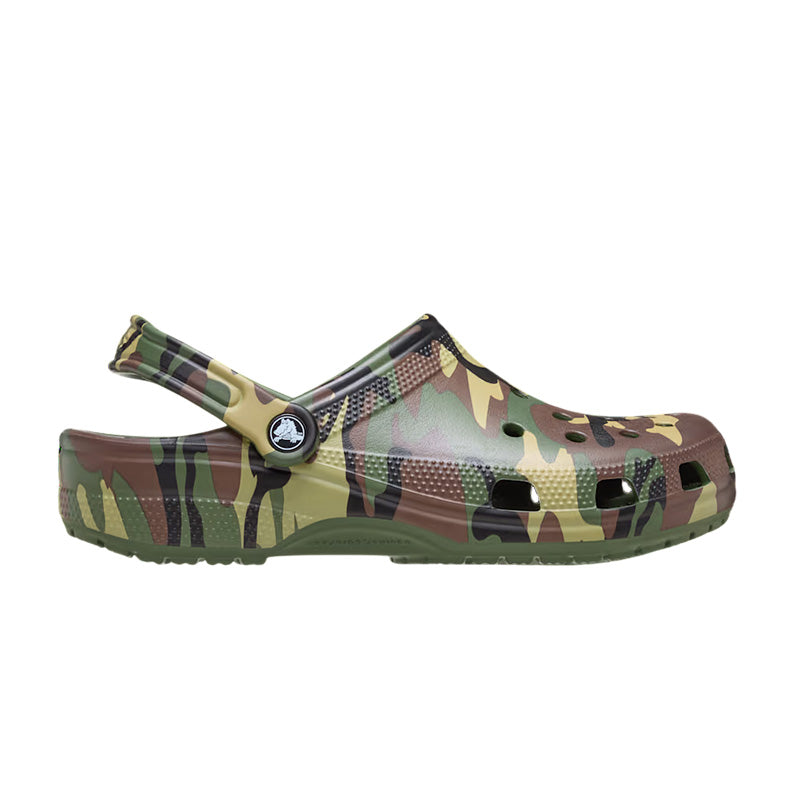 Crocs Classic Camouflage Clog Men's Clogs - Army Green, Multi