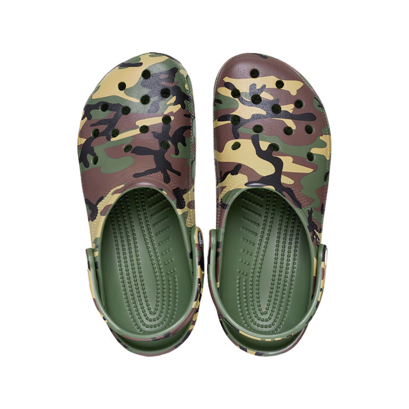 Crocs Classic Camouflage Clog Men's Clogs - Army Green, Multi