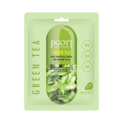 Jigott - Masque Green Tea Real Ampoule