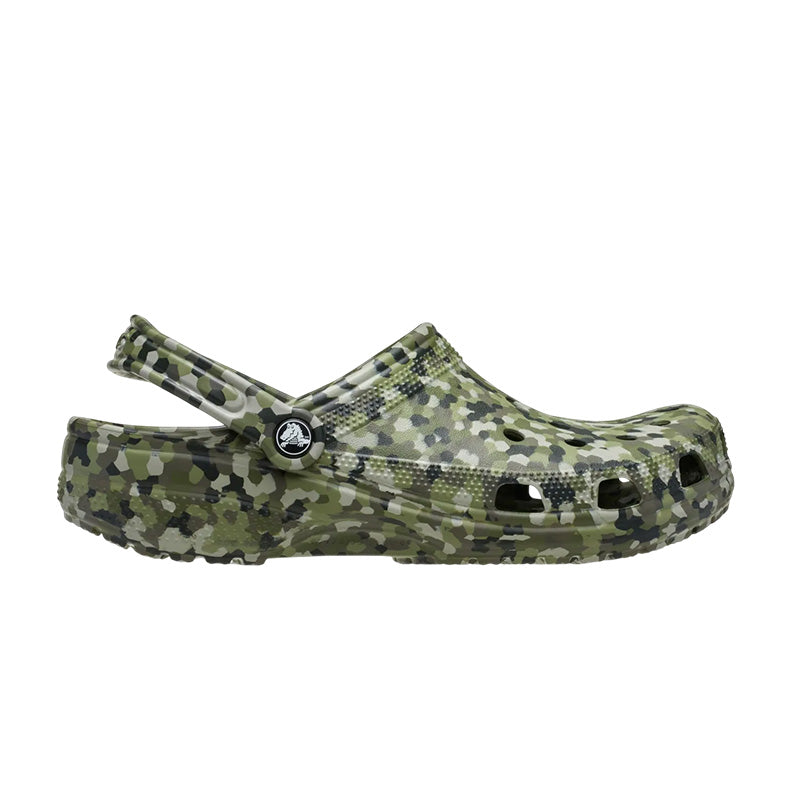 Sabots Femme Crocs Classic Confetti Clog - Army Green, Multi