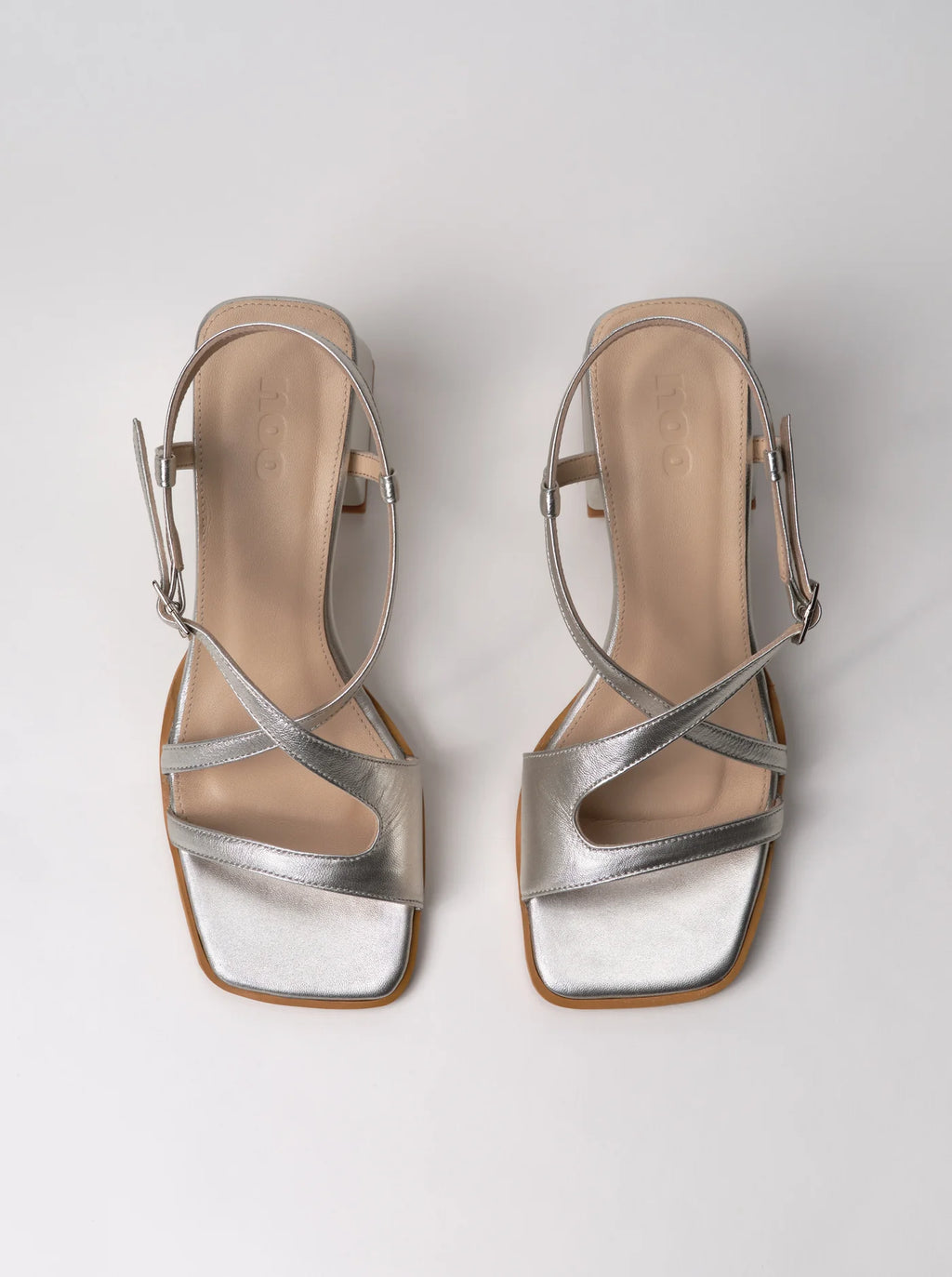 Sandales Square Crush Silver