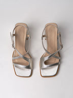 Sandales Square Crush Silver