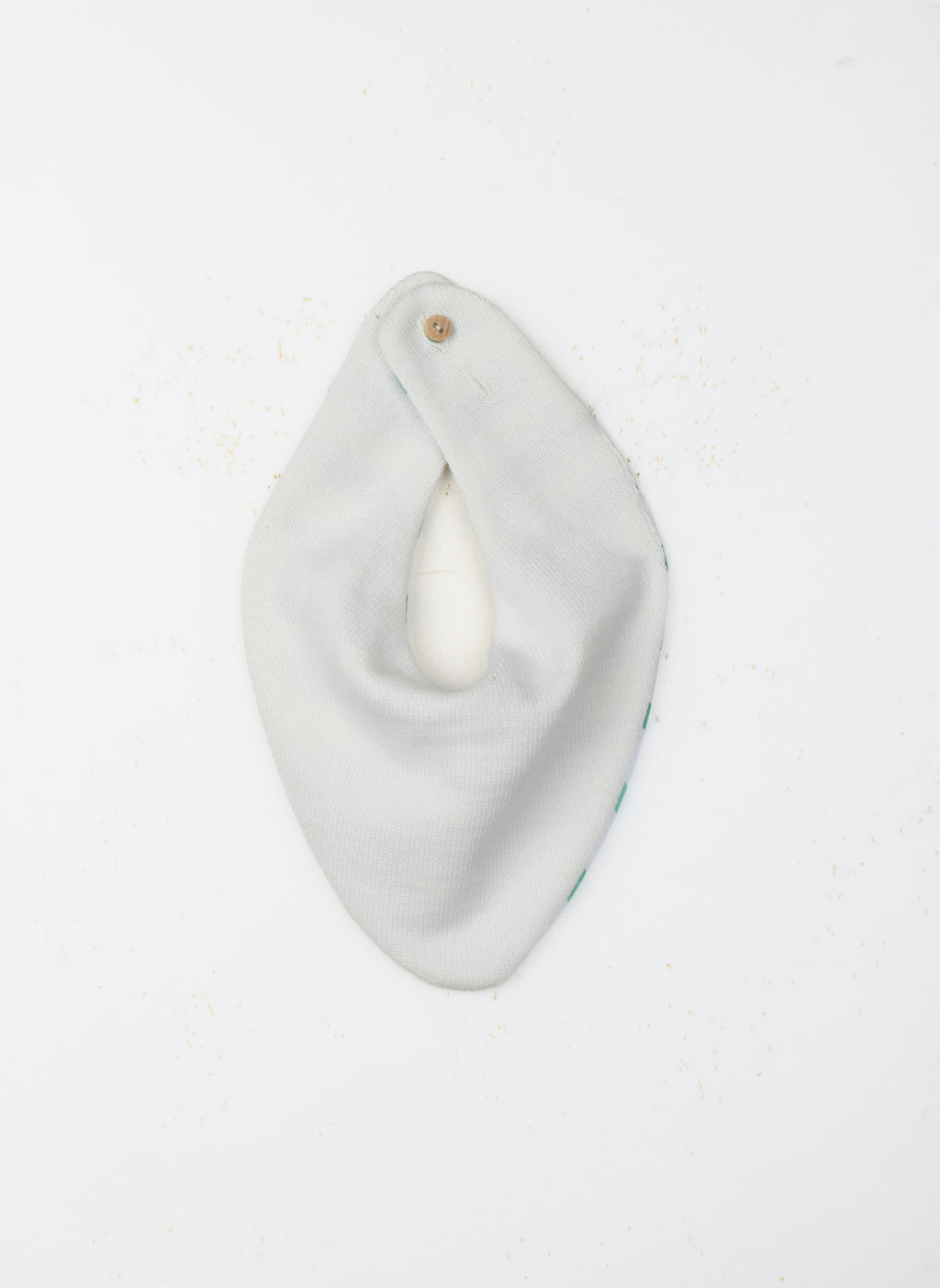 Accessoires Bavoir Bébé Bavana - Écru / Verso Rayé Vert
