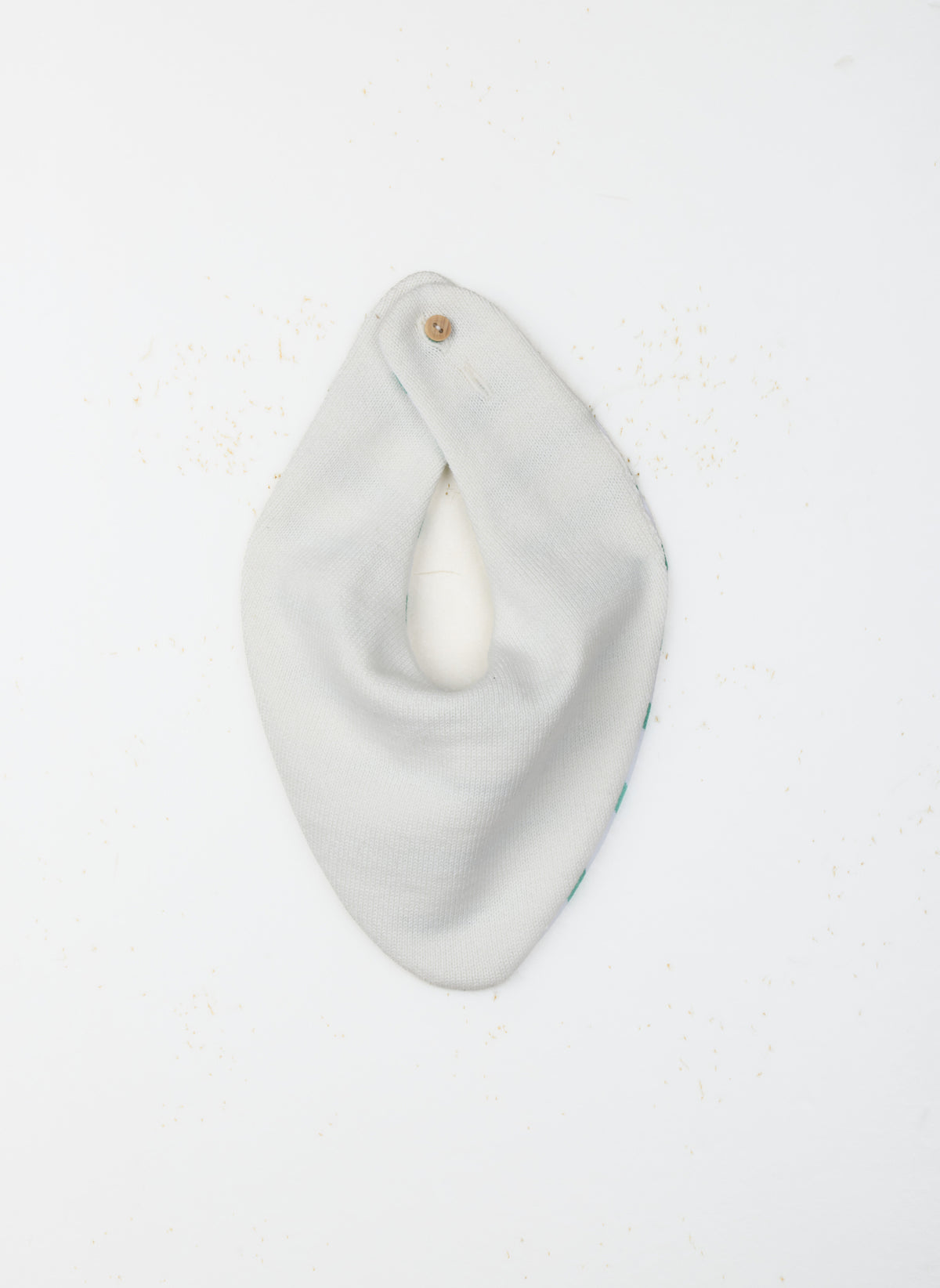 Accessoires Bavoir Bébé Bavana - Écru / Verso Rayé Vert