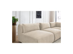 Jeanne - Canapé D'Angle Fixe Modulable - Tissu Velours Avec 4 Chauffeuses Et 1 Angle