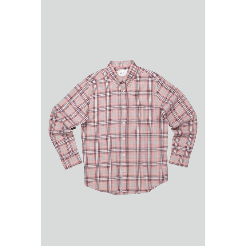 New Arne Shirt - Coral Check