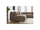 Jeanne - Sofá esquinero modular fijo - Tela de terciopelo con 4 sillones y 1 esquinero