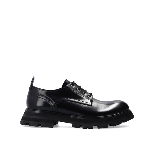 Derbies - Alexander Mcqueen Leather Lace-Up - Black