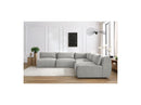 Jeanne - Sofá esquinero modular fijo - Tela de terciopelo con 4 sillones y 1 esquinero