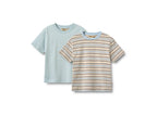 Lot De 2 T-Shirts Manches Courtes Fabian - Multi Blue Stripe