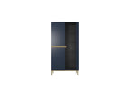 Mueble vitrina 2 puertas - Kasha - Patas doradas