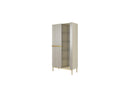 Kasha - Meuble Vitrine 2 Portes - Pieds Or