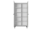 Kasha - Meuble Vitrine 2 Portes - Pieds Noirs