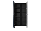 Mueble vitrina de 2 puertas - Kasha - Patas negras