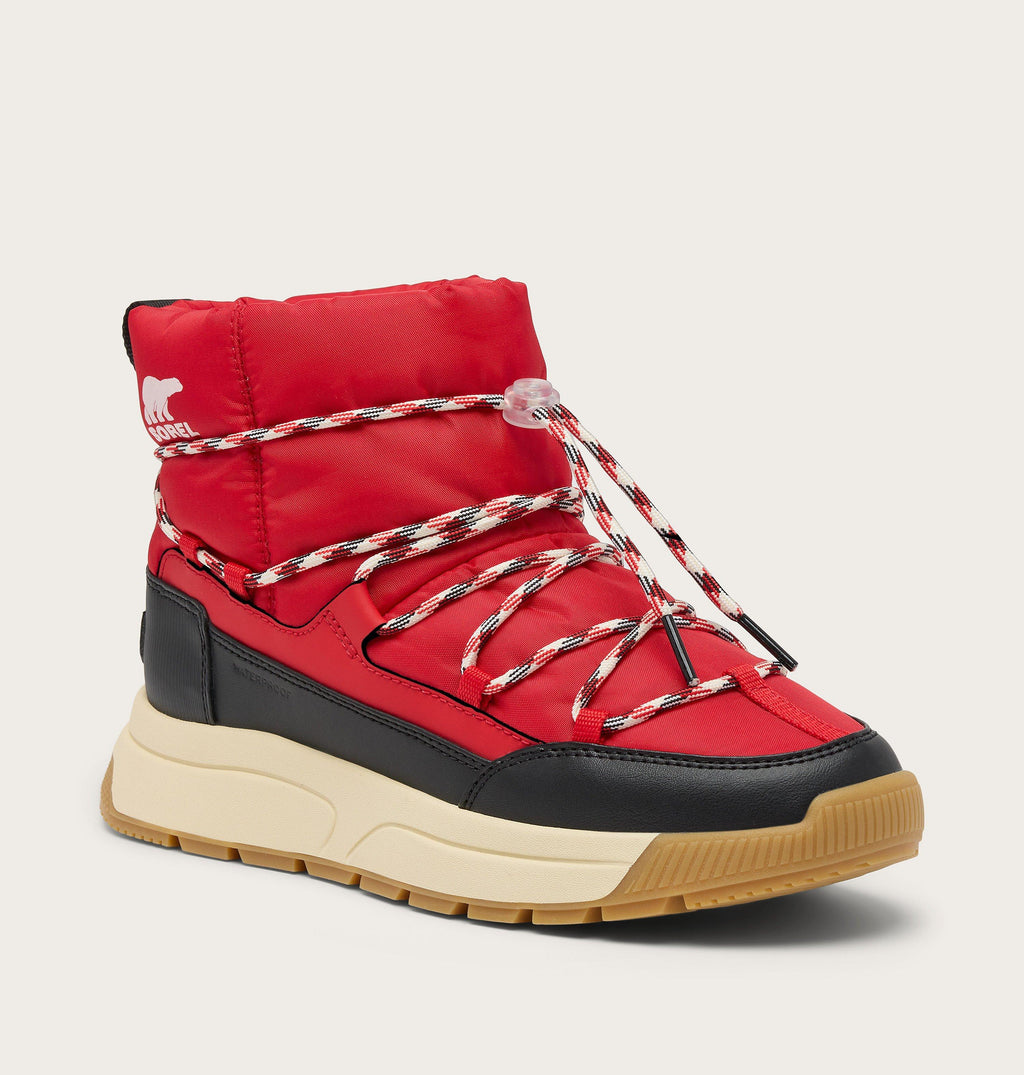 Wsuwane śniegowce nieprzemakalne Whitney™ III – Bright Red & Black – Damskie