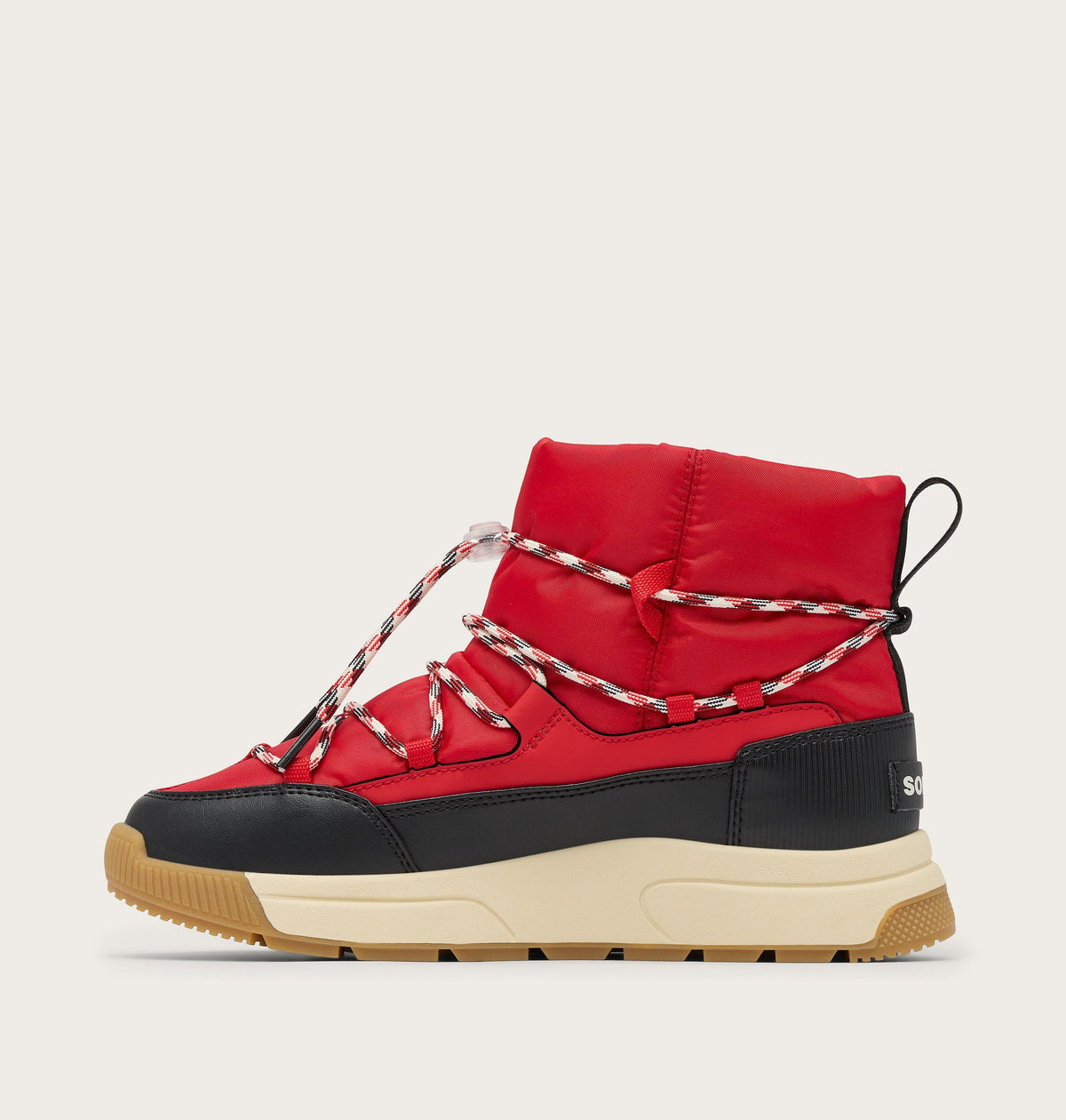 Wsuwane śniegowce nieprzemakalne Whitney™ III – Bright Red & Black – Damskie