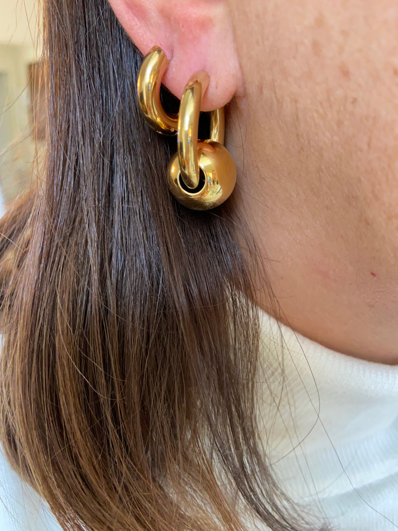 Boucles D'Oreilles Big Irène - Doré