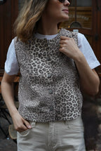Raoul Leopard Sleeveless Top
