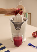 Juicer Press - Presse-Agrumes Électrique - 100 W - Blanc Cassé