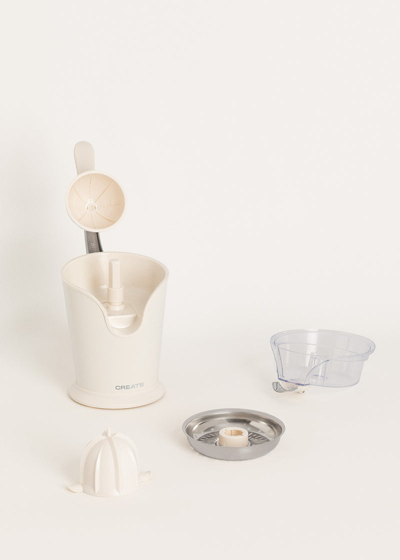 Juicer Press - Presse-Agrumes Électrique - 100 W - Blanc Cassé