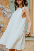 Noélie White Linen Dress