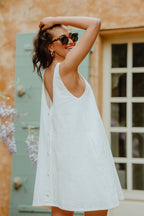 Noélie White Linen Dress