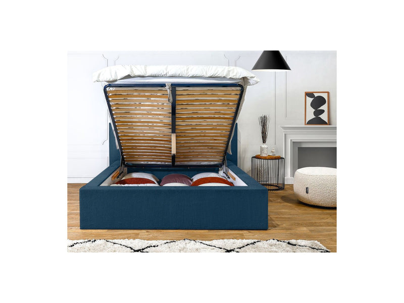 Lit Coffre Rangement Xl - Nihad - Bleu Foncé