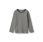T-shirt a maniche lunghe Stig - Righe a coste blu navy