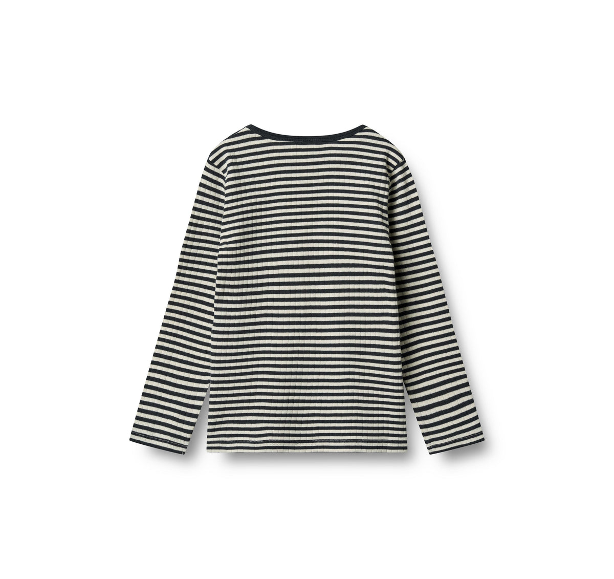 T-shirt a maniche lunghe Stig - Righe a coste blu navy