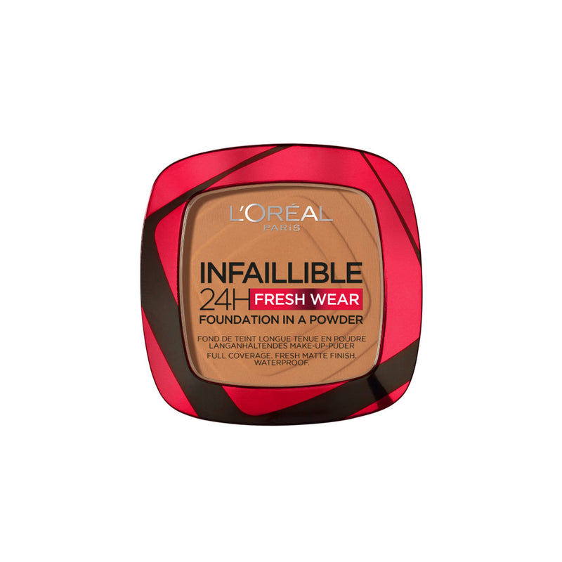 Infallible 24H Powder Foundation 33O Hazelnut