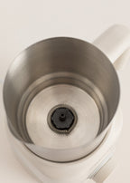 Milk Frother Retro - Mousseur À Lait & Chauffe-Lait Avec Carafe Amovible - Blanc Cassé