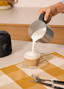 Milk Frother Retro - Mousseur À Lait & Chauffe-Lait Avec Carafe Amovible - Noir