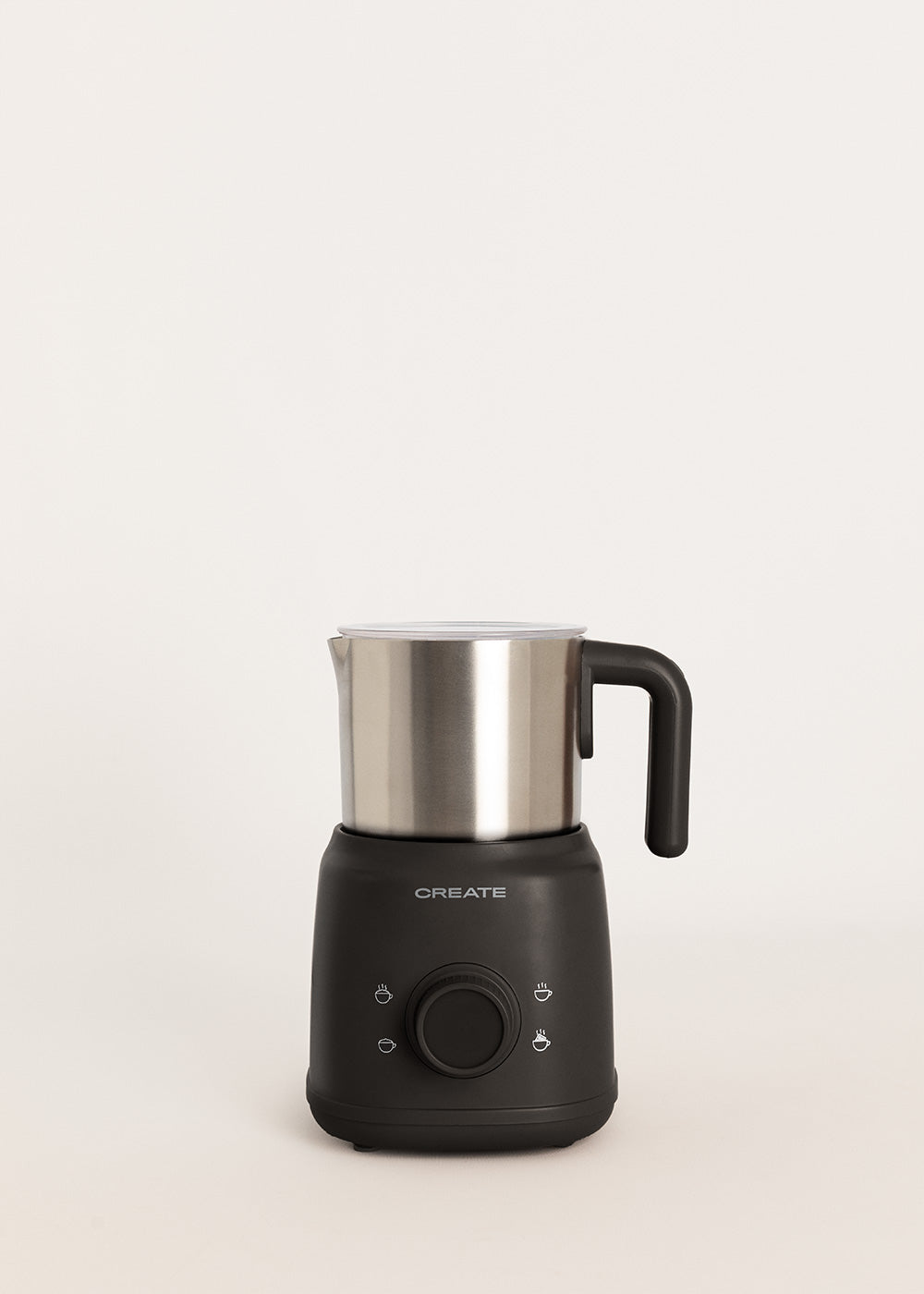 Milk Frother Retro - Mousseur À Lait & Chauffe-Lait Avec Carafe Amovible - Noir