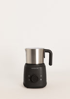 Milk Frother Retro - Mousseur À Lait & Chauffe-Lait Avec Carafe Amovible - Noir