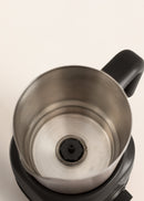 Milk Frother Retro - Mousseur À Lait & Chauffe-Lait Avec Carafe Amovible - Noir