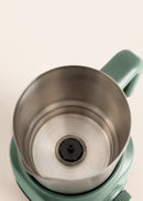 Milk Frother Retro - Mousseur À Lait & Chauffe-Lait Avec Carafe Amovible - Vert Sauge