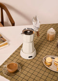 Thera Moka Electric - Cafetera Italiana Eléctrica Con Función De Mantener Caliente - Blanco Roto